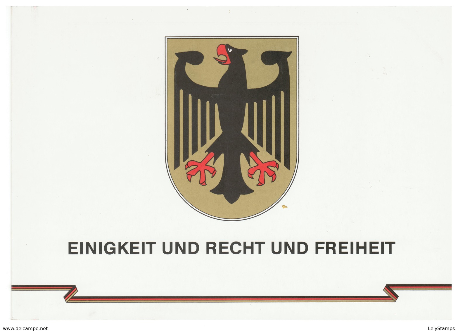 Bondsrepubliek Duitsland / Deutschland FDC Booklet Einigkeit Und Recht Und Freiheit 1990 2x FDC LOOK SCANS - Andere & Zonder Classificatie