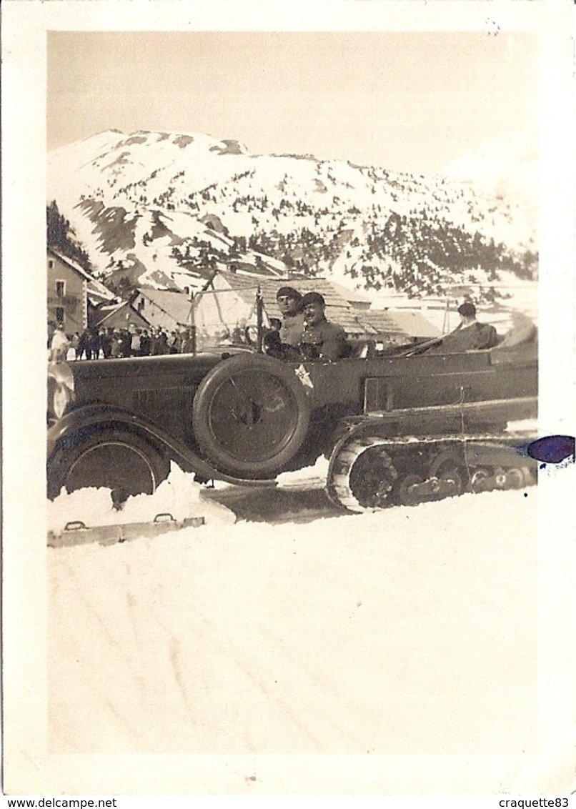"MONT GENEVRE CONCOURS DE SKI    AUTO CHENILLE    6 AVRIL 1931" - Orte