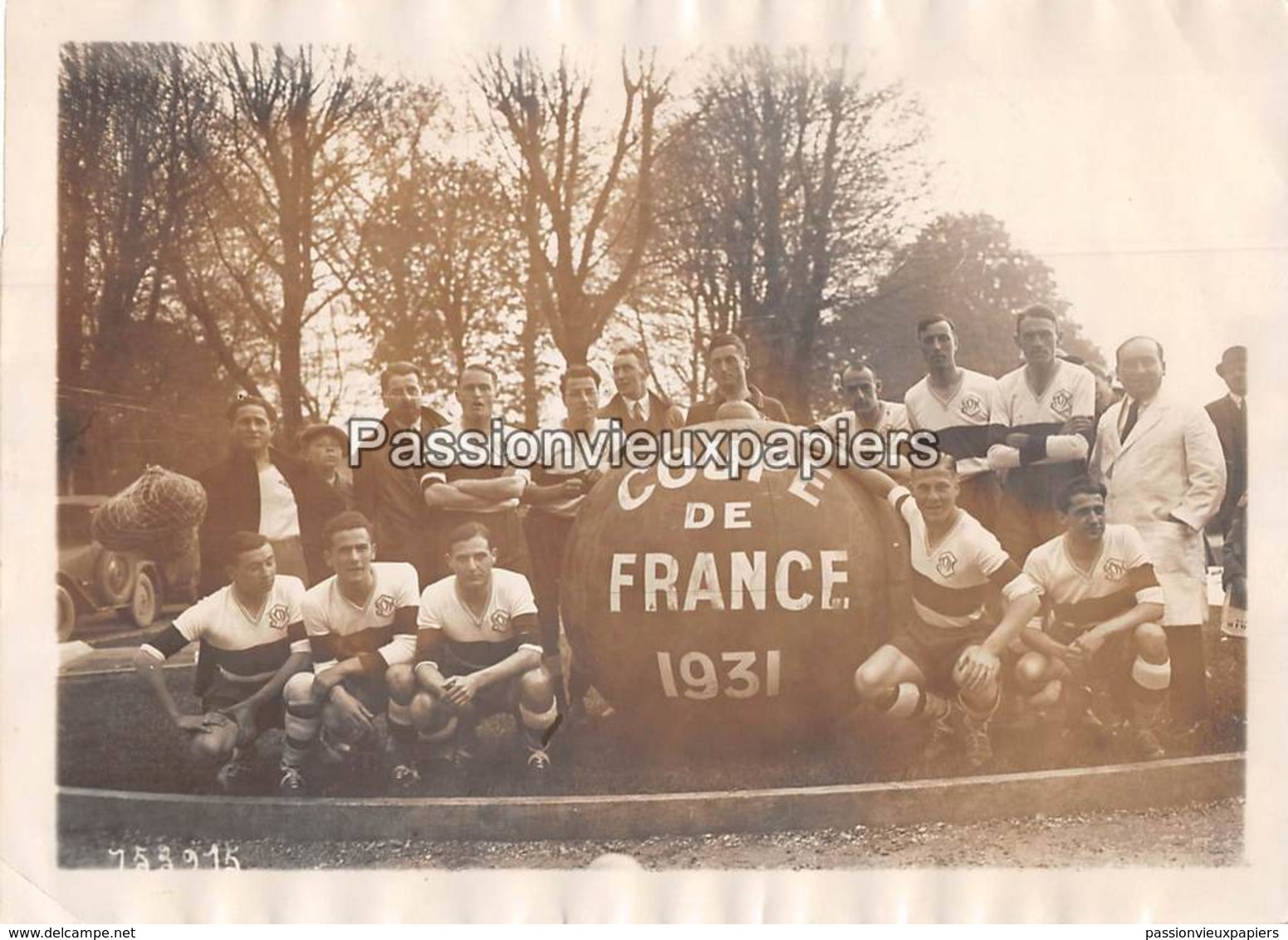 PHOTO  EQUIPE DE FOOTBALL Du SO MONTPELLIER  FINALISTE DE LA COUPE DE FRANCE 1931 (contre Le CLUB FRANCAIS) - Calcio