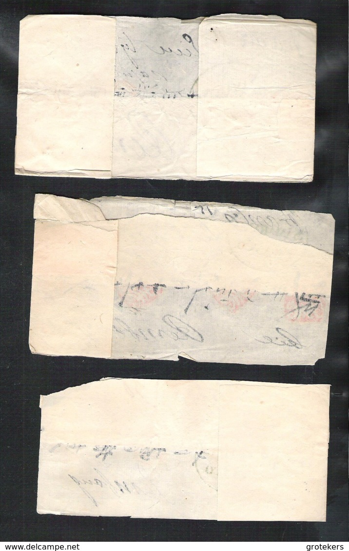 DUTCH INDIES 7 (fragments Of ) Letters About 1830 With SAMARANG FRANCO - Nederlands-Indië