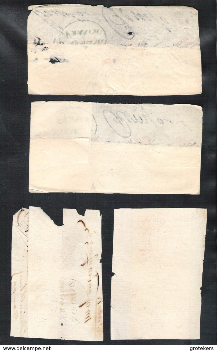 DUTCH INDIES 7 (fragments Of ) Letters About 1830 With SAMARANG FRANCO - Nederlands-Indië