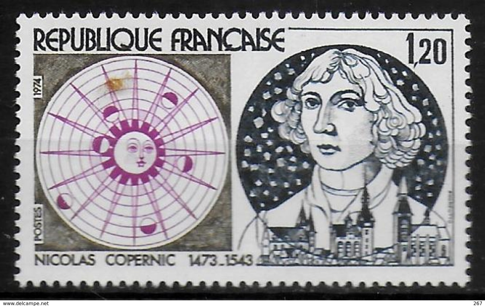 FRANCE  N°  1818  * *  Astrologie Copernic Kopernik - Astrología