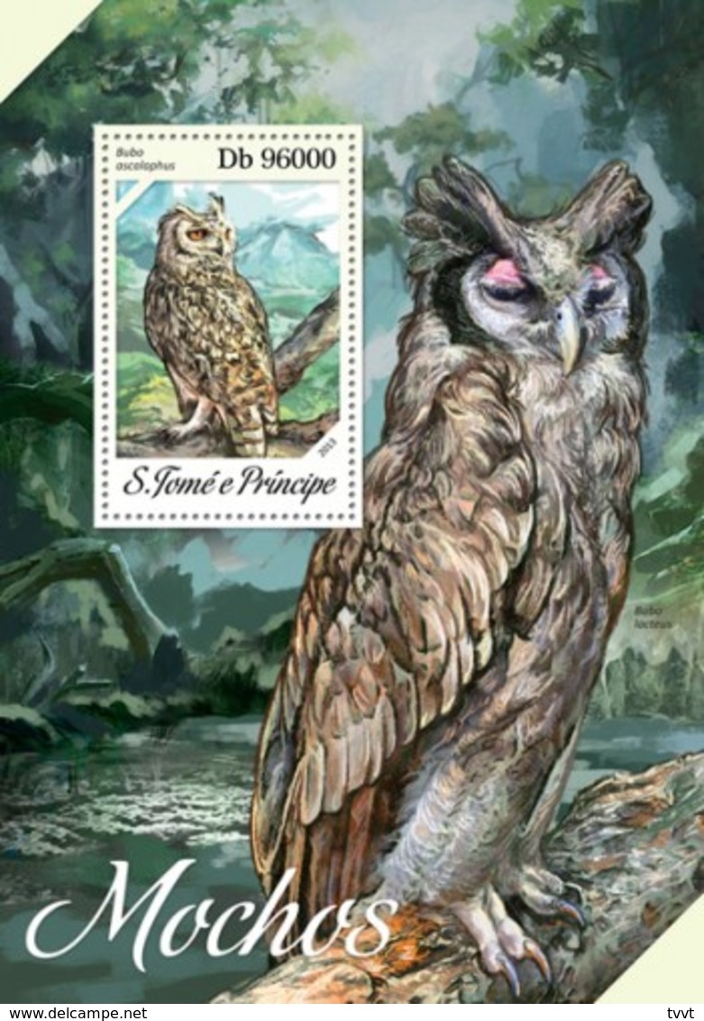 Sao Tome And Principe, 2013. [st13608] Owls (s\s+m\s) - Gufi E Civette