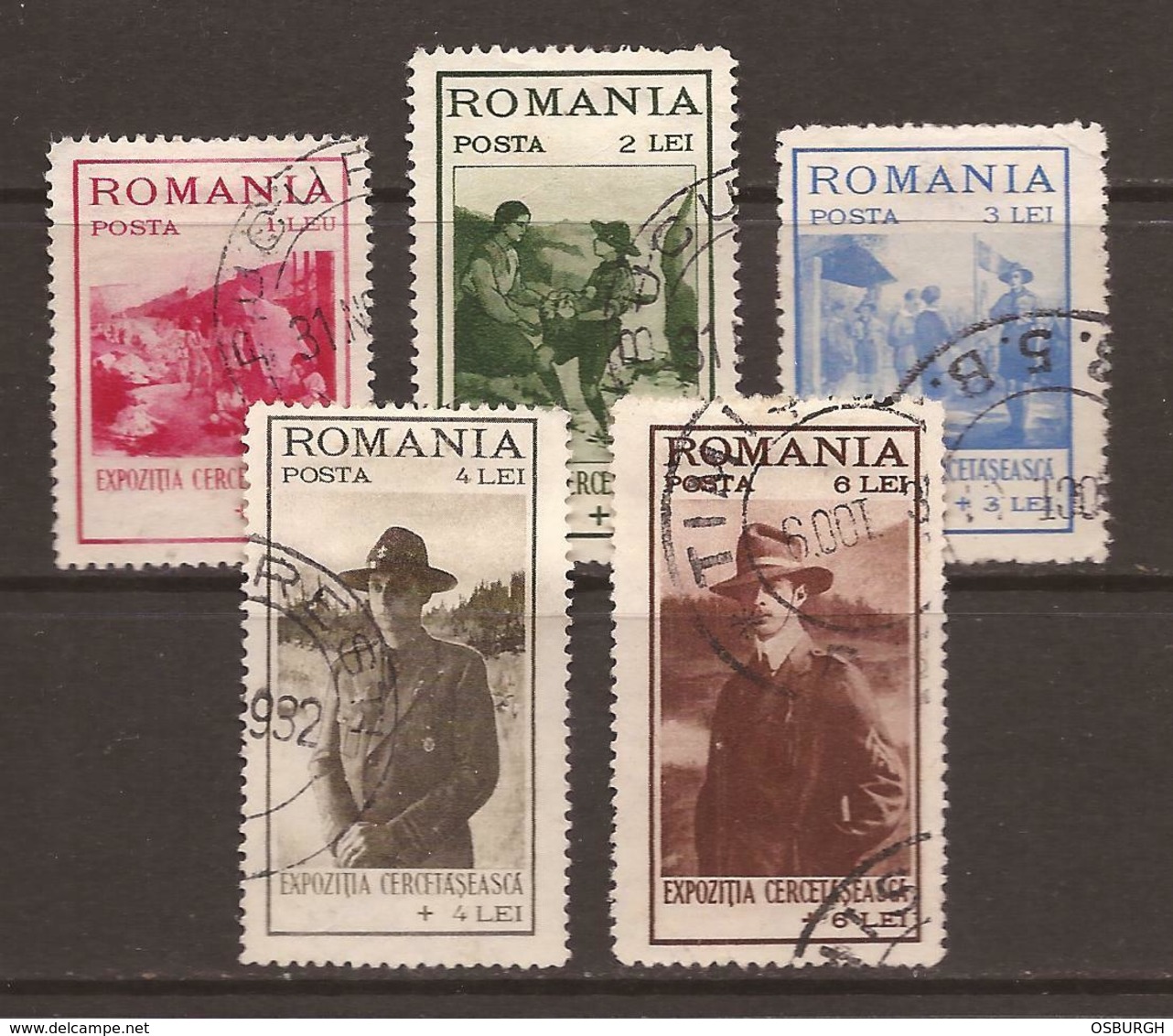 ROMANIA. 1931 SCOUTING SET USED. - Used Stamps
