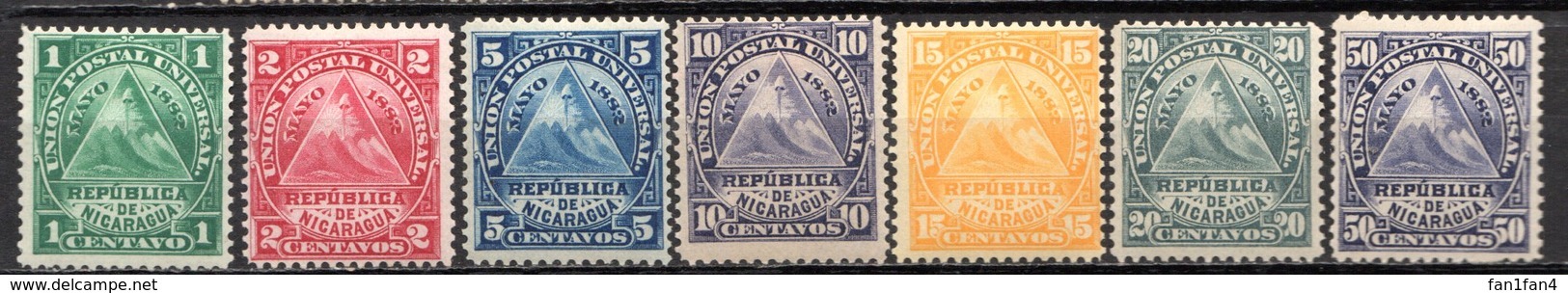 NICARAGUA - 1882 - N° 13 à 19 - (Lot De 7 Valeurs Différentes) - Nicaragua