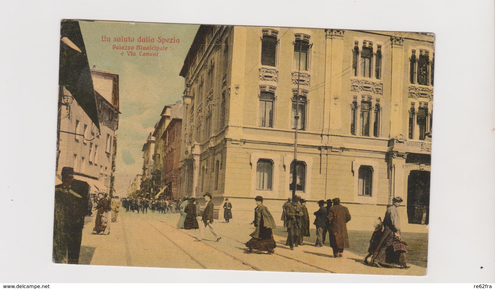 LA SPEZIA , Palazzo Municipale E Via Cavour  - F.p. -  Anni '1910 - La Spezia