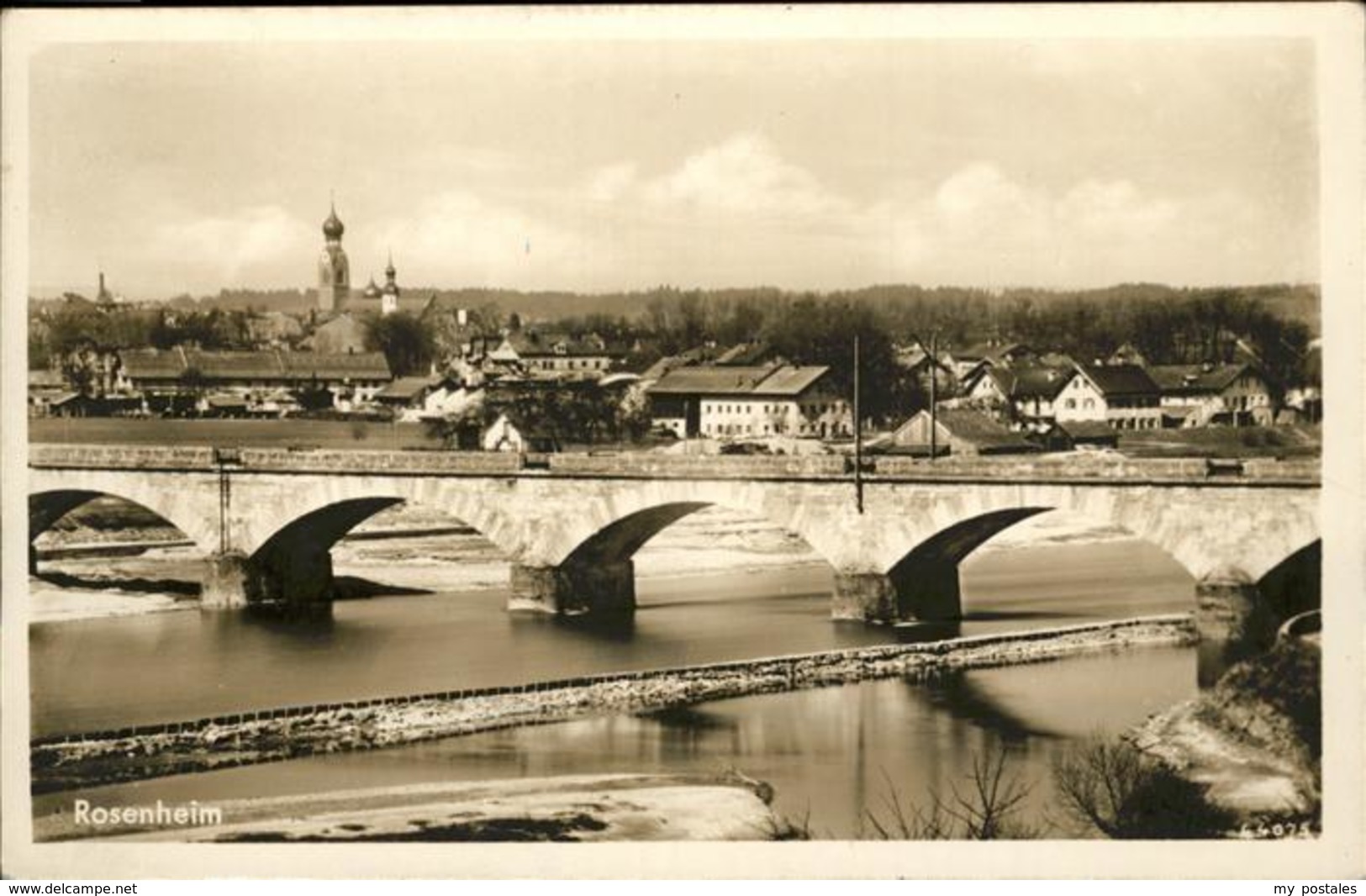 41108468 Rosenheim Bayern Bruecke Rosenheim - Andere & Zonder Classificatie