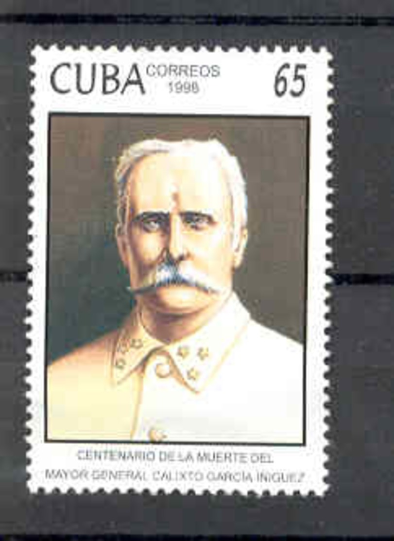 Cuba 1998 Calixto Garcia Iñiguez, Revolutionary Mayor General.  MNH. Scott 3970. Value $2.75 - Nuevos