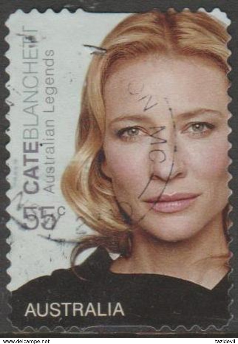 AUSTRALIA - DIE-CUT-USED 2009 55c Australian Legends - Cate Blanchett - Actress - Used Stamps