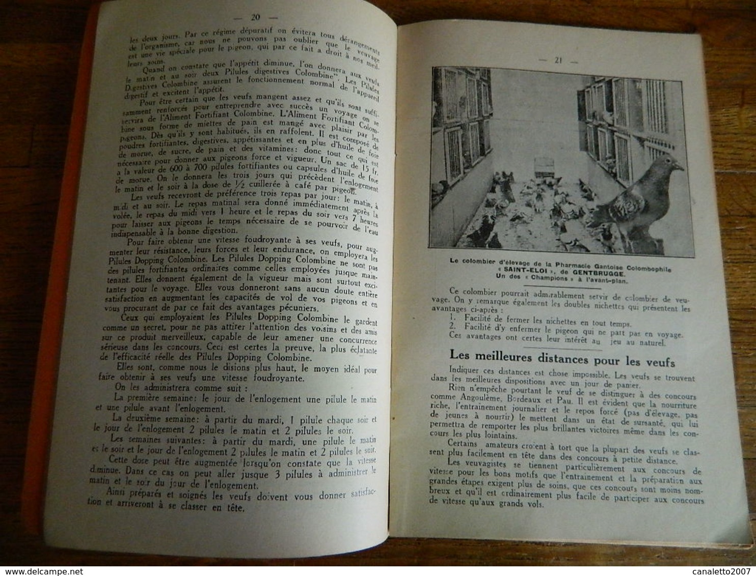 COLOMBOPHILIE:TRAITE DU VEUVAGE -48 PAGES -PHARMACIE SAINT ELOI 420 CHAUSSEE DE BRUXELLES -GENTBRUGGE - Animaux