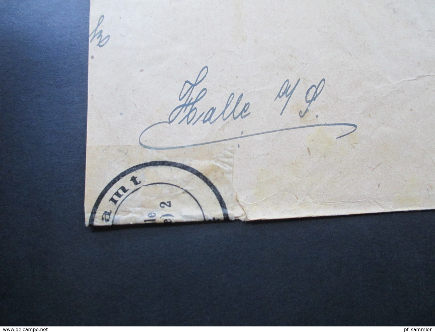 DR 1927 Deutsche Nothilfe Nr. 400 MeF Halber Brief Mit Postverschlussmarke Postamt Halle (Saale) 2 - Briefe U. Dokumente