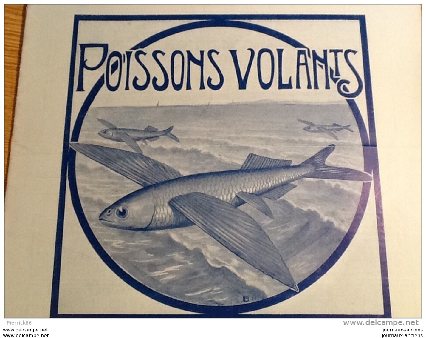 1922 POISSONS VOLANTS - POSTES ET TÉLÉGRAPHES - PÊCHE ET COMMERCE DES POULPES EN TUNISIE - 1900 - 1949