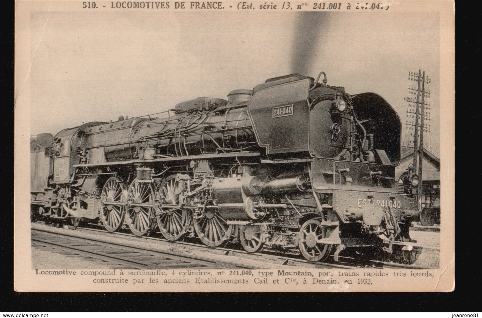 LOT620.....SELECTION 5 CPA LOCOMOTIVES DE FRANCE - 5 - 99 Cartes