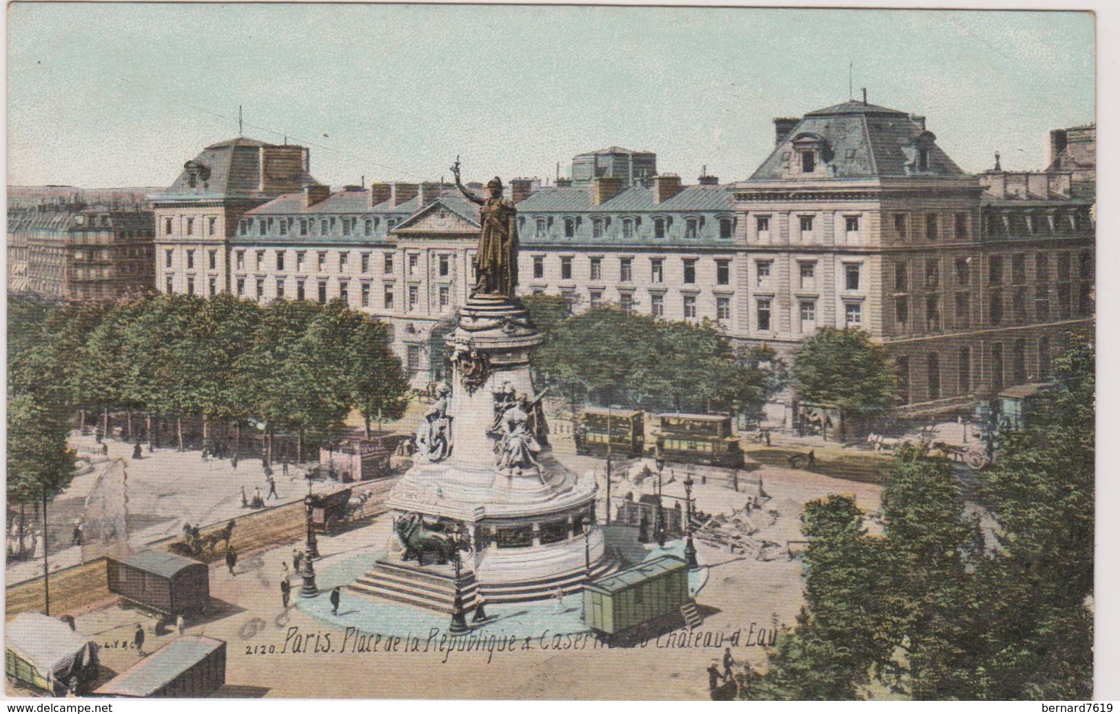 75 Paris 03 Place De La Republique  Et Caserne Du Chateau D'eau - Arrondissement: 03