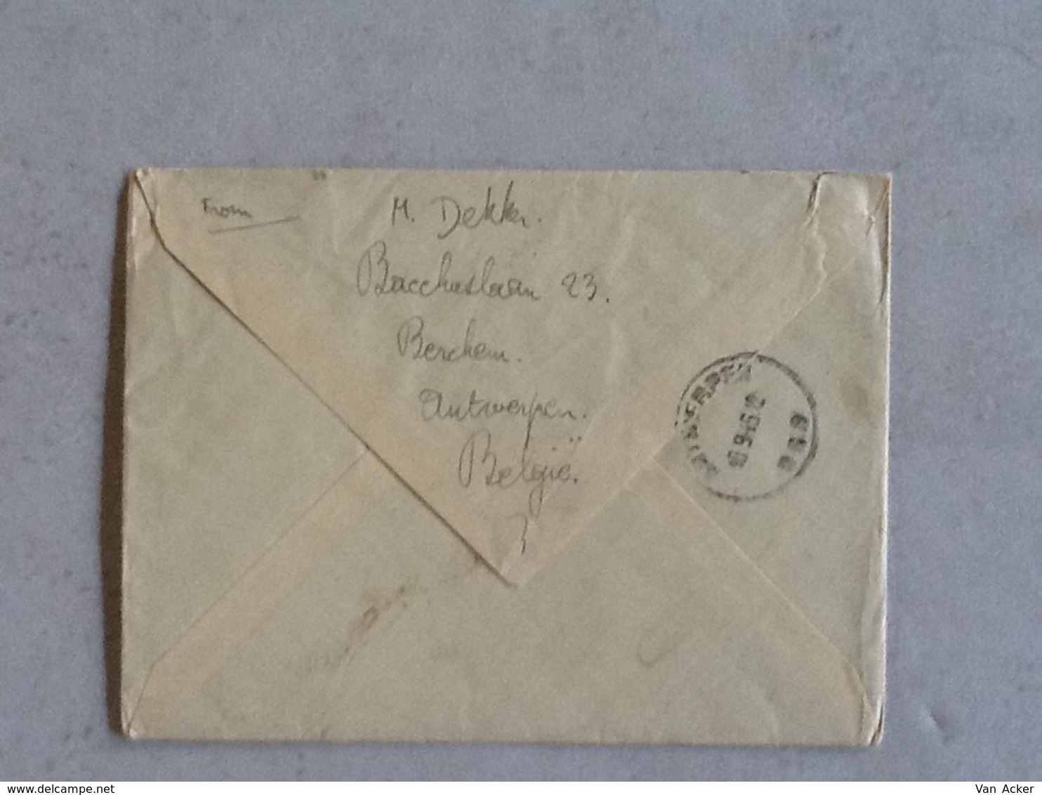 Luchtpost Van Antwerpen Naar Londen 10-IX-1946. - Covers & Documents