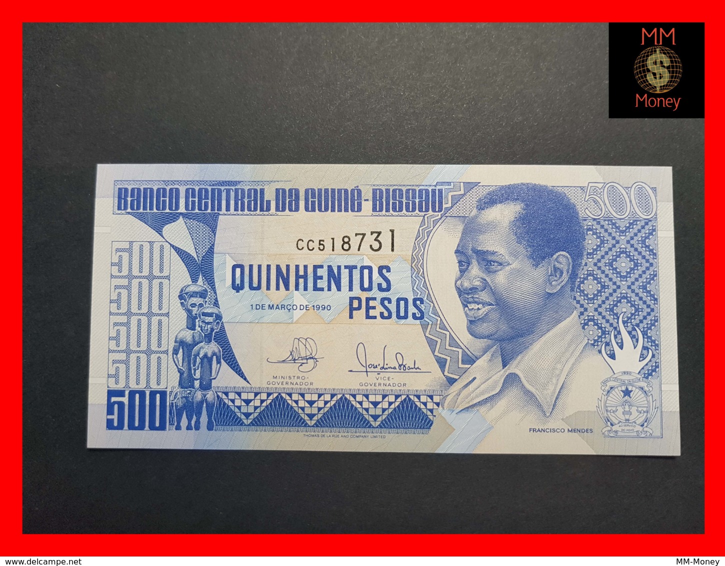 GUINEA BISSAU 500 Pesos  1.3.1990  P. 12  UNC - Guinee-Bissau