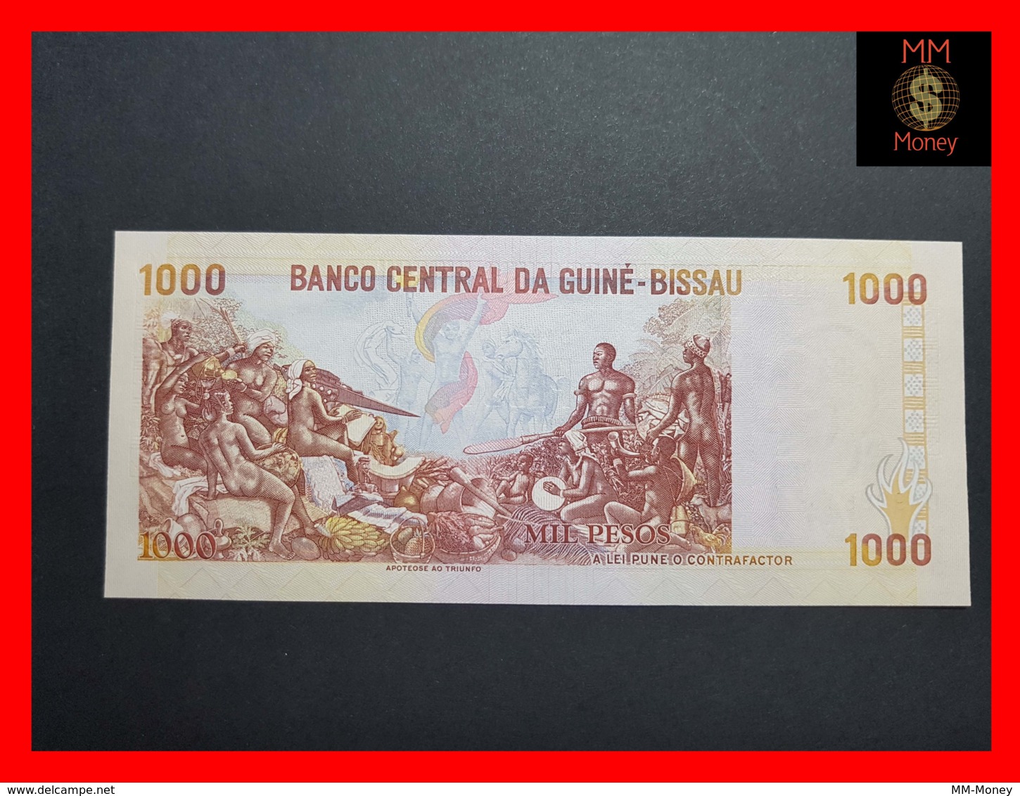 GUINEA BISSAU 1.000  1000 Pesos 1.3.1990  P. 13 A  UNC - Guinea–Bissau