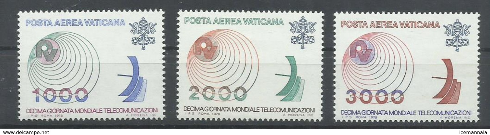 VATICANO YVERT AEREO 63/65   MNH  ** - Aéreo