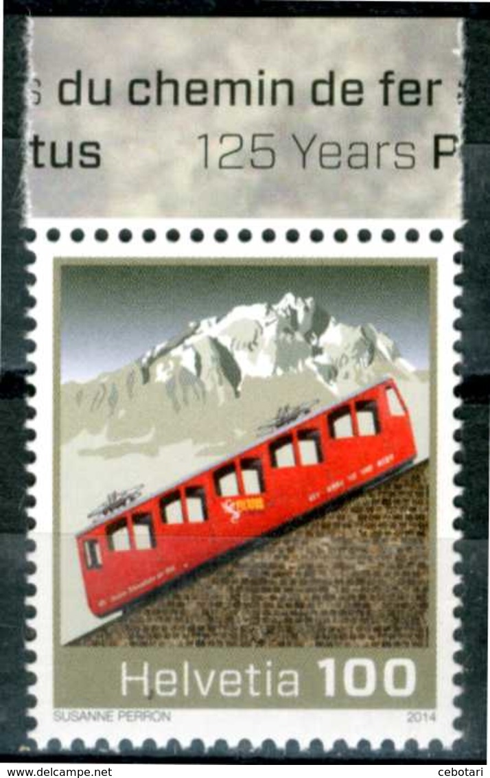 SVIZZERA / HELVETIA 2014** - Ferrovia Pilatus - 1 Val. MNH, Come Da Scansione. - Tranvie