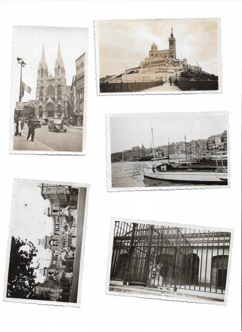 Marseille  1937 9 Photos ( 5 En Scans) 11x7,5 - Plaatsen