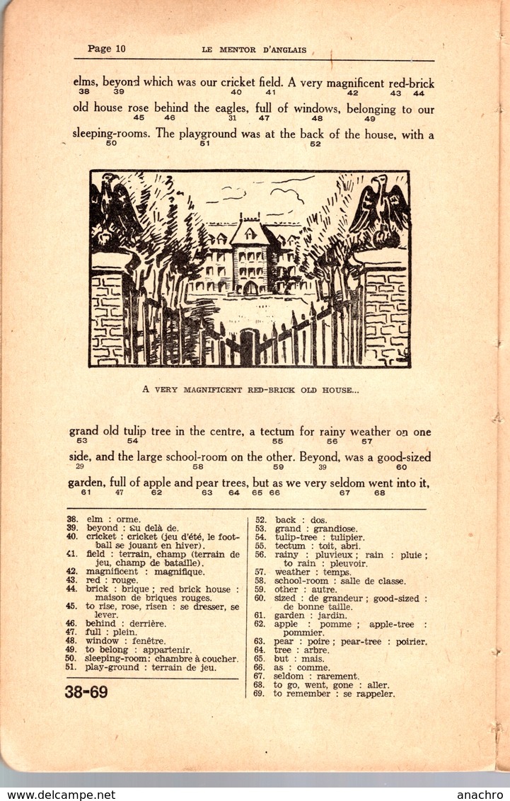 MENTOR D'Anglais Les Aventures Passionnantes De Trois Jeunes Anglais 1950 Illustré - Langue Anglaise/ Grammaire