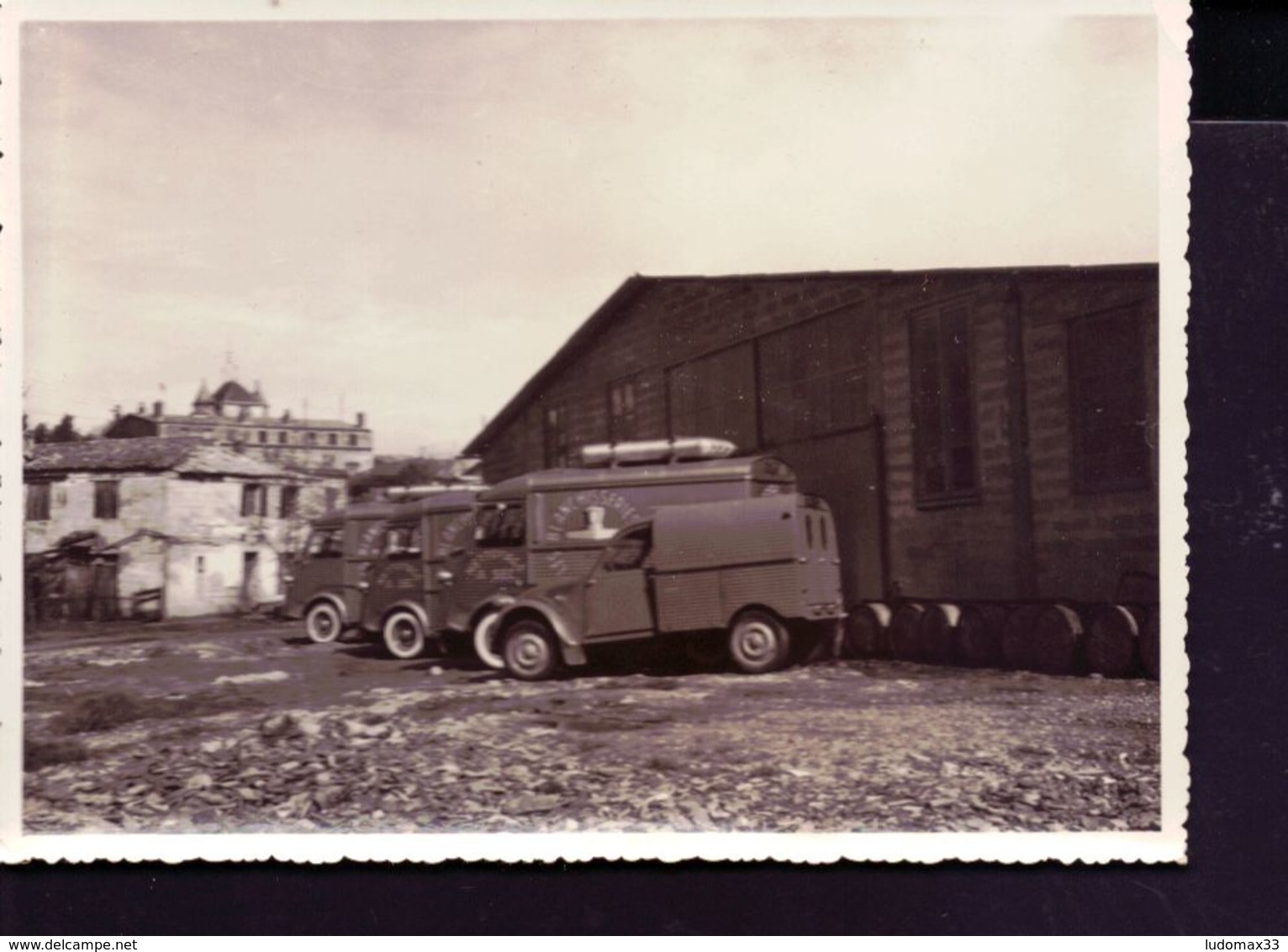 Photo 2cv Fourgonette Et Camion Citroen - Automobiles