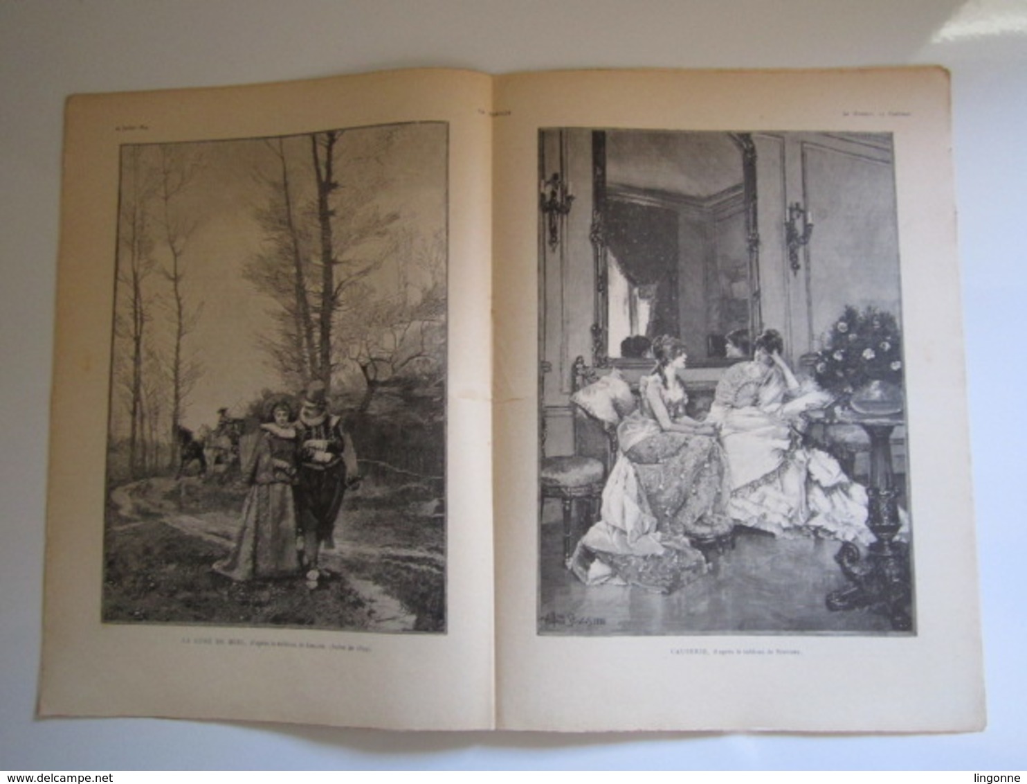 1894 N° 773 JOURNAL "LA FAMILLE" QUI VEUT DU PLAISIR, MESDAMES !!! Gravure LA LUNE DE MIEL LELOIR - CAUSERIE STEVENS - 1850 - 1899