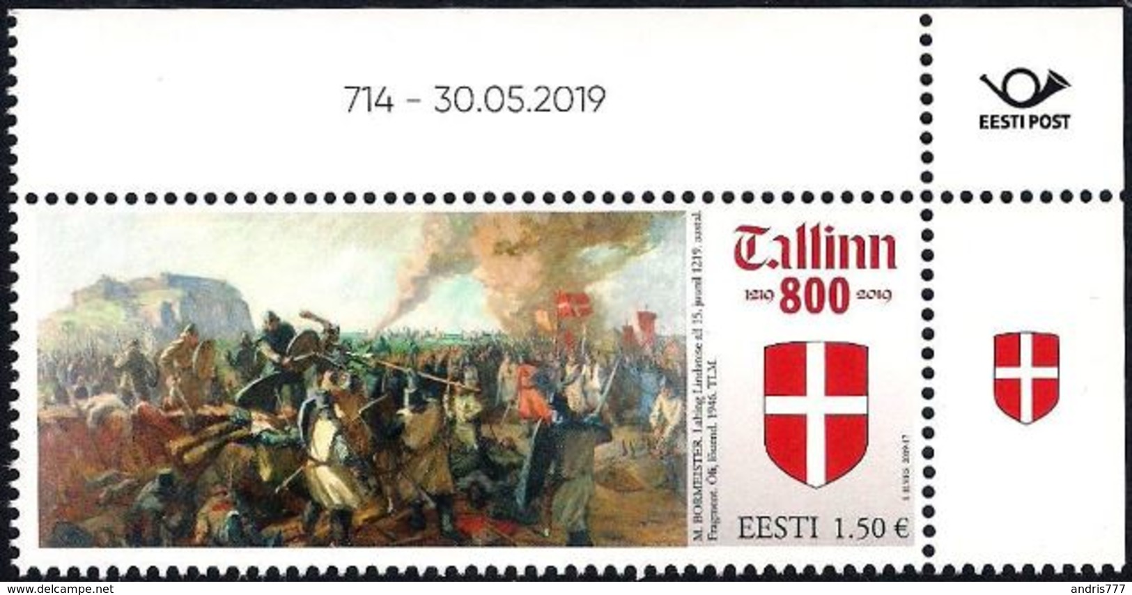 Estonia Estland Estonie 2019 (15) Tallinn 800 – First Recorded Mention Of The City (with Number Of Issue) - Estonie