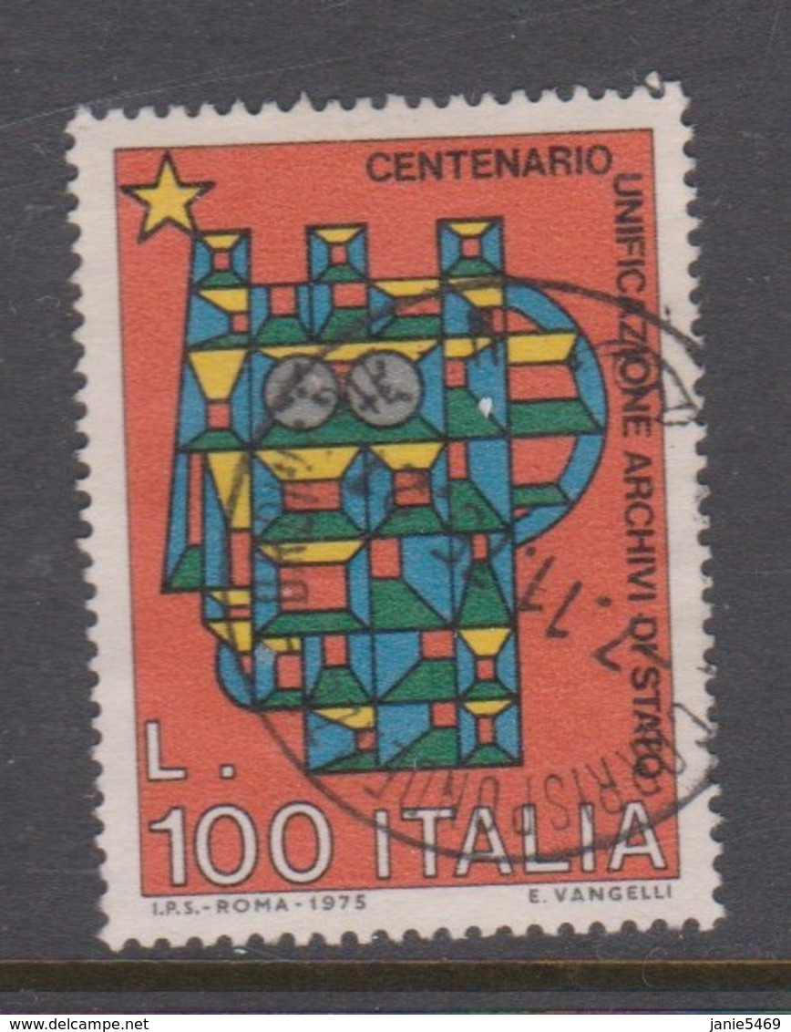 Italy Republic S 1309 1975 Unification Of Archives,used - 1971-80: Used