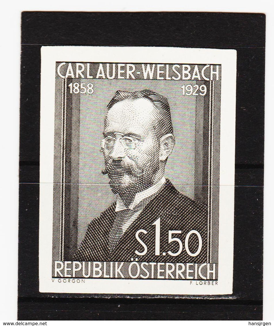 HSE115 ÖSTERREICH 1954 SCHWARZDRUCK MICHL 1006  OHNE GUMMI Siehe ABBILDUNG - Ungebraucht