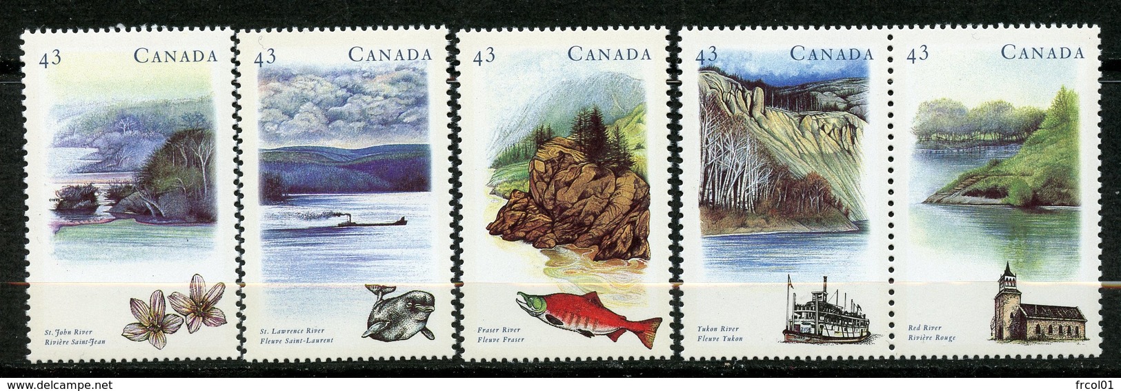 Canada, Yvert 1329/1333, Scott 1489a, MNH - Neufs