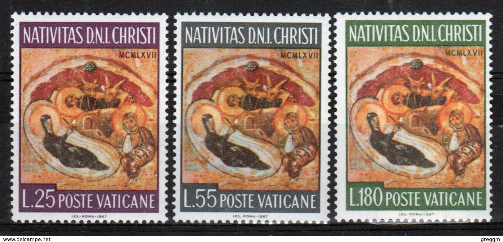 Vatican 1967 Complete Set Of Stamps Celebrating Christmas. - Unused Stamps