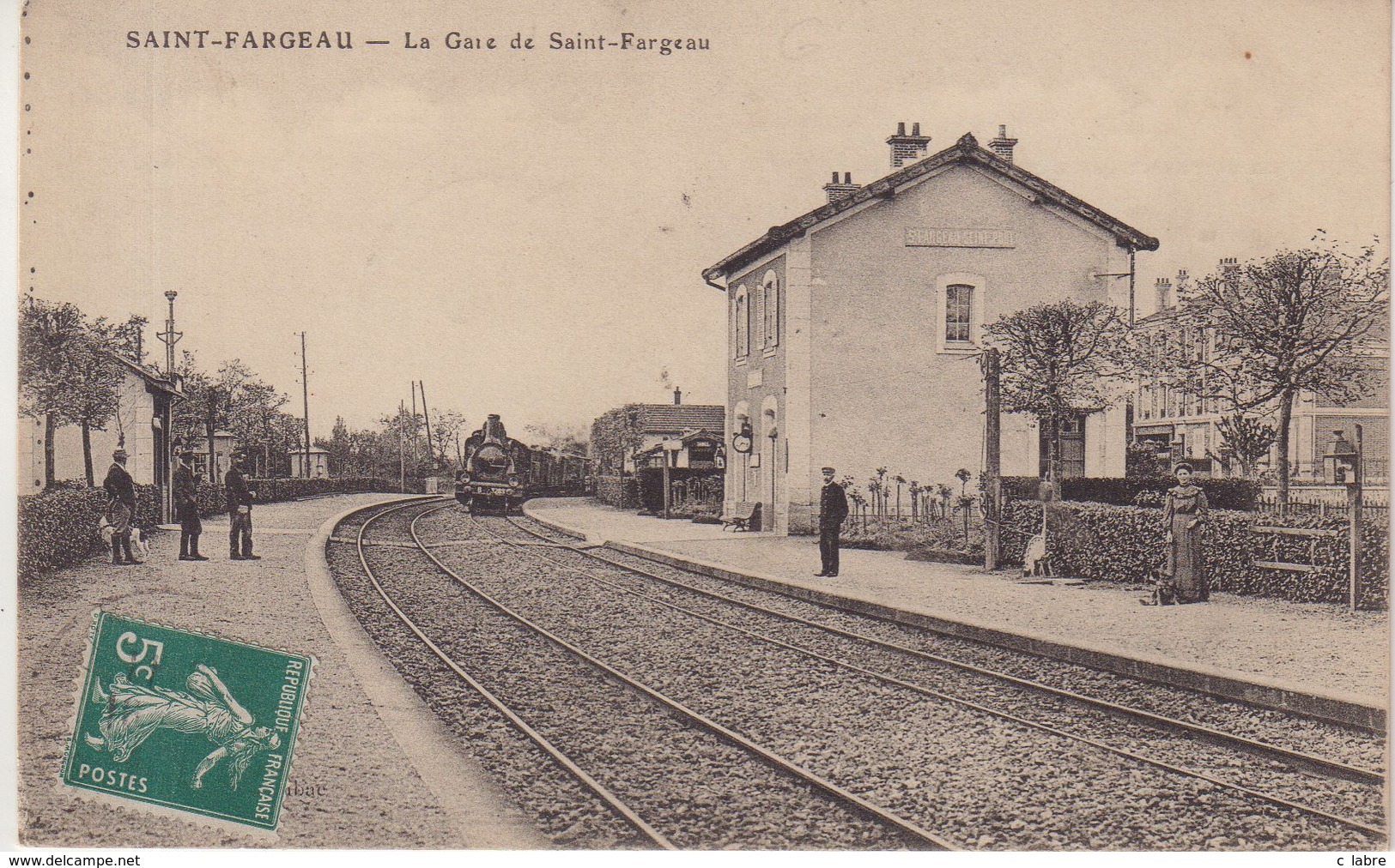 SAINT - FARGEAU : LE GARE DE SAINT - FARGEAU . - Saint Fargeau Ponthierry
