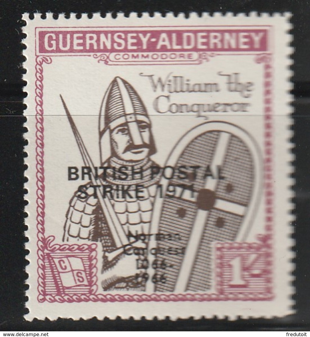 Guernsey / Alderney - 1 Timbre** Willian Le Conquérant - Local Issues