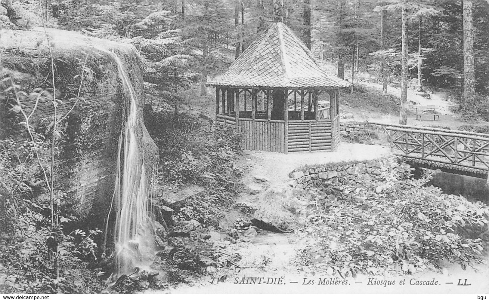 Saint Dié (88) - Les Molières - Kiosque Et Cascade - Autres & Non Classés