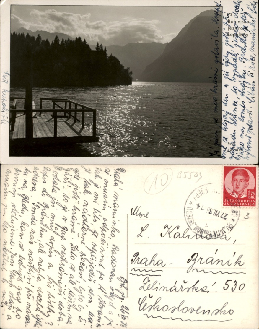 BOHINJSKO JEZERO S KOPALISCA,SLOVENIA POSTCARD - Slovenia