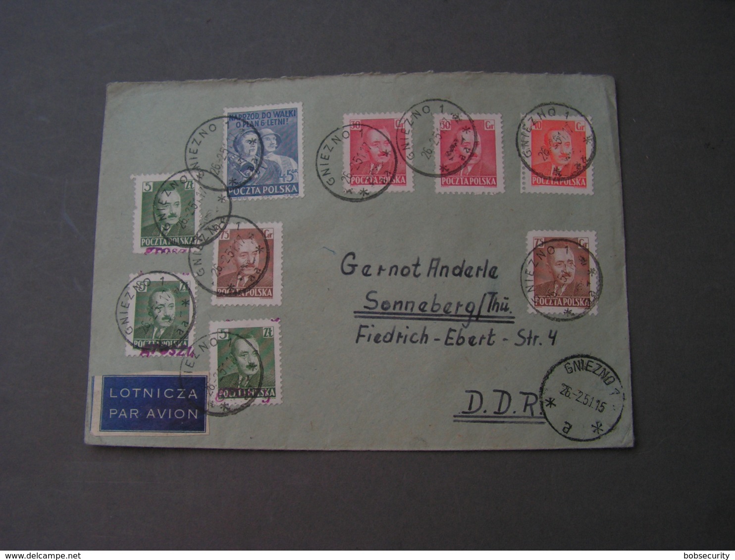 Polen Cv. 1951 Brezno And Two Stamps Still Groszy Overprint - Briefe U. Dokumente