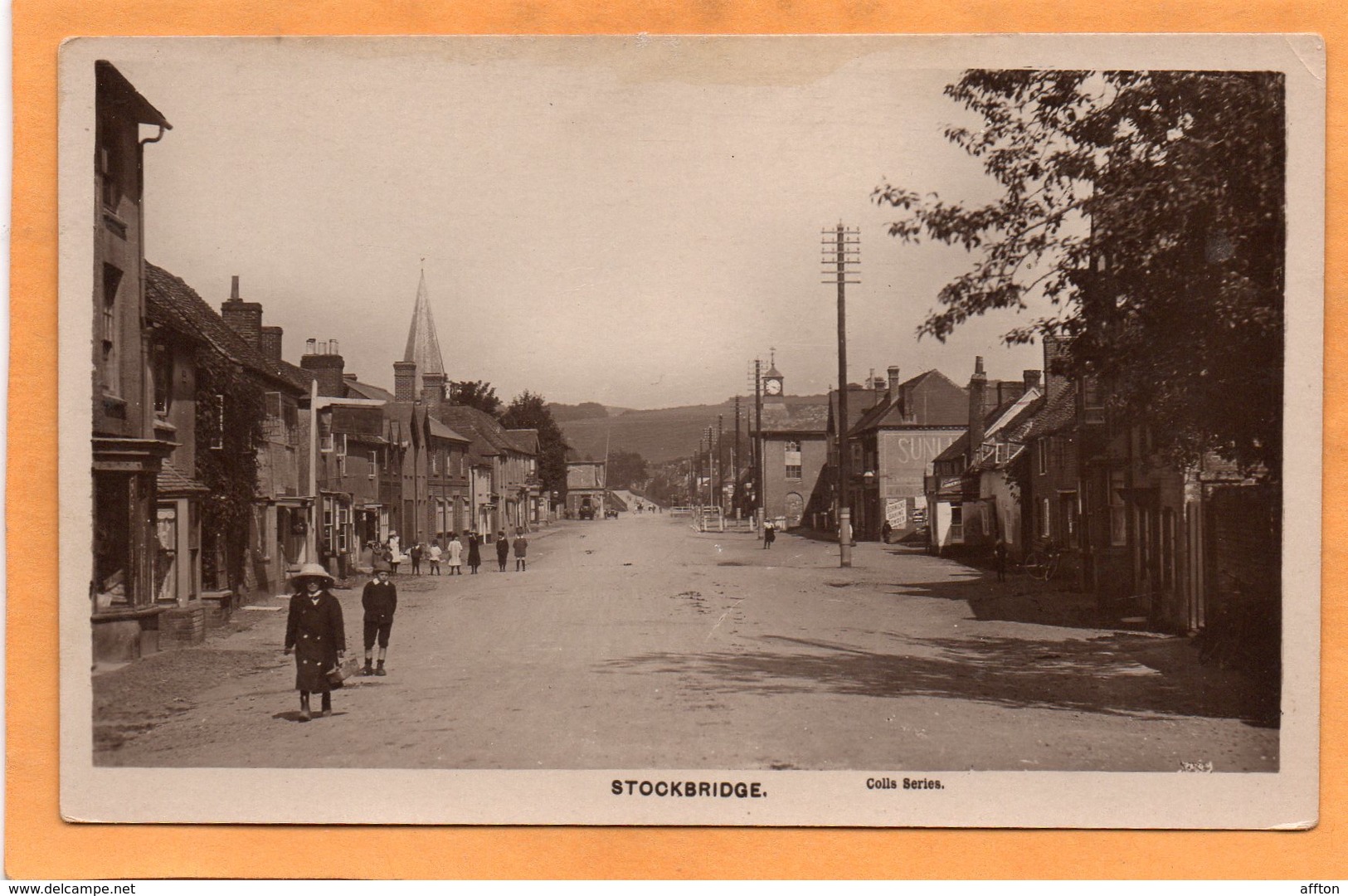 Stockbridge UK 1908 Real Photo Postcard - Autres & Non Classés