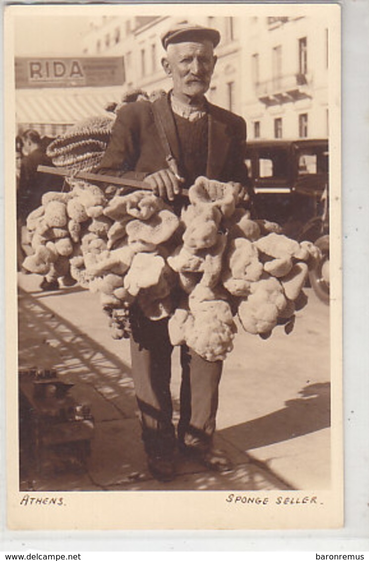 Athen - Sponge-Seller        (190721) - Vendedores Ambulantes