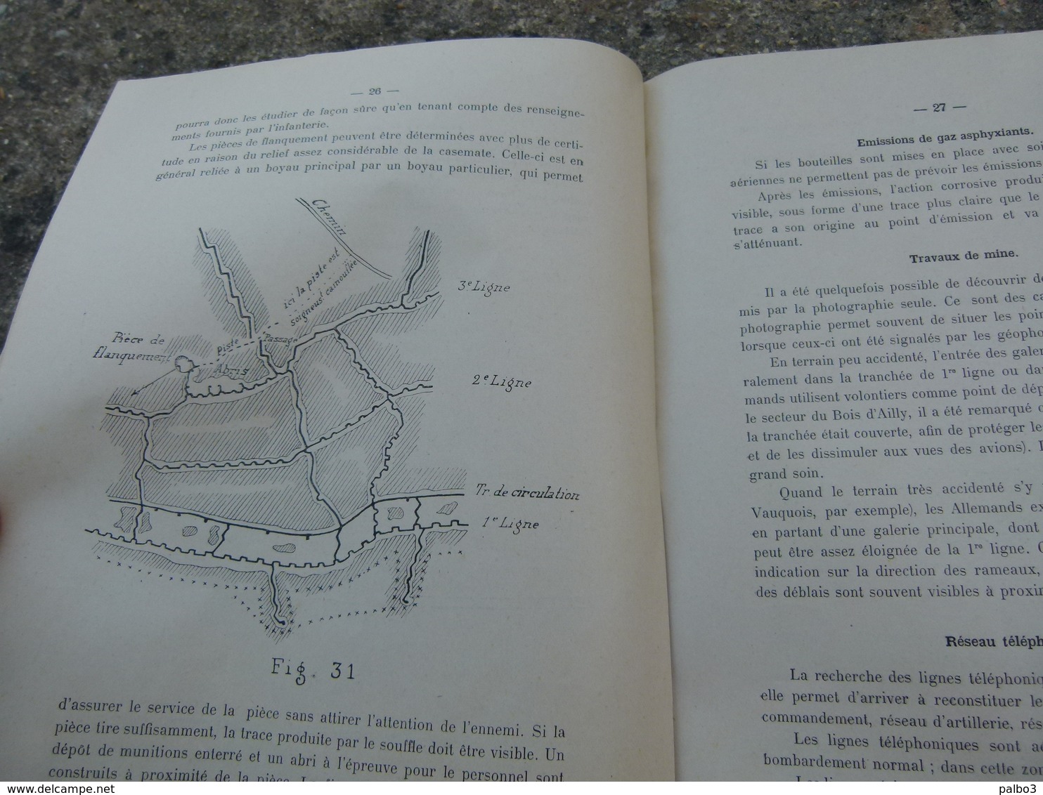 SECRET Rare Manuel Livre etat major Notes sur l'interprétations des Photographies Aeriennes 1916