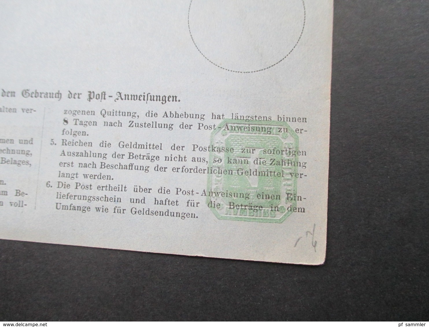 Altdeutschland 1866 Hamburg Postanweisung A 1 und A 2 ungebraucht! Katalogwert zusammen 160€