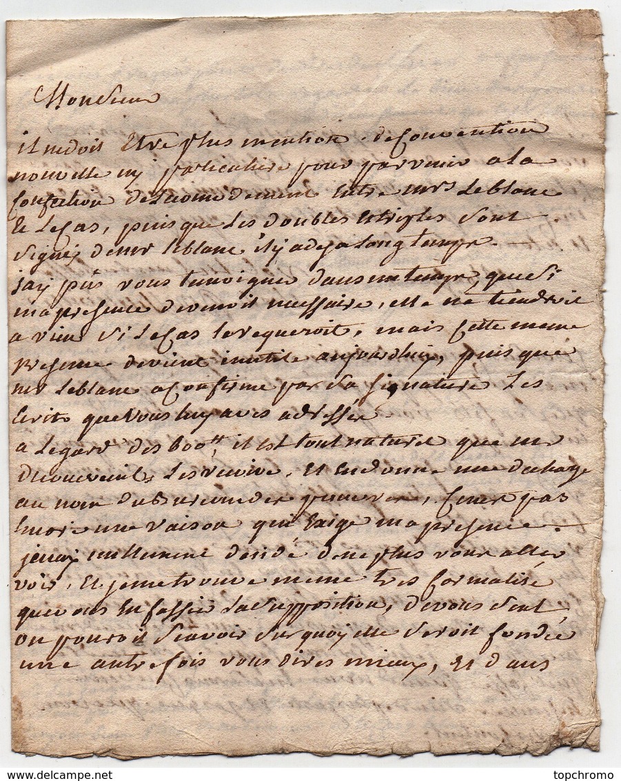 Correspondance Lettre Acte Beauvais Morel Procureur Baillage Paroisse Curé Le Blanc Lecat (1766) Une Vingtaine De Docume - Manoscritti