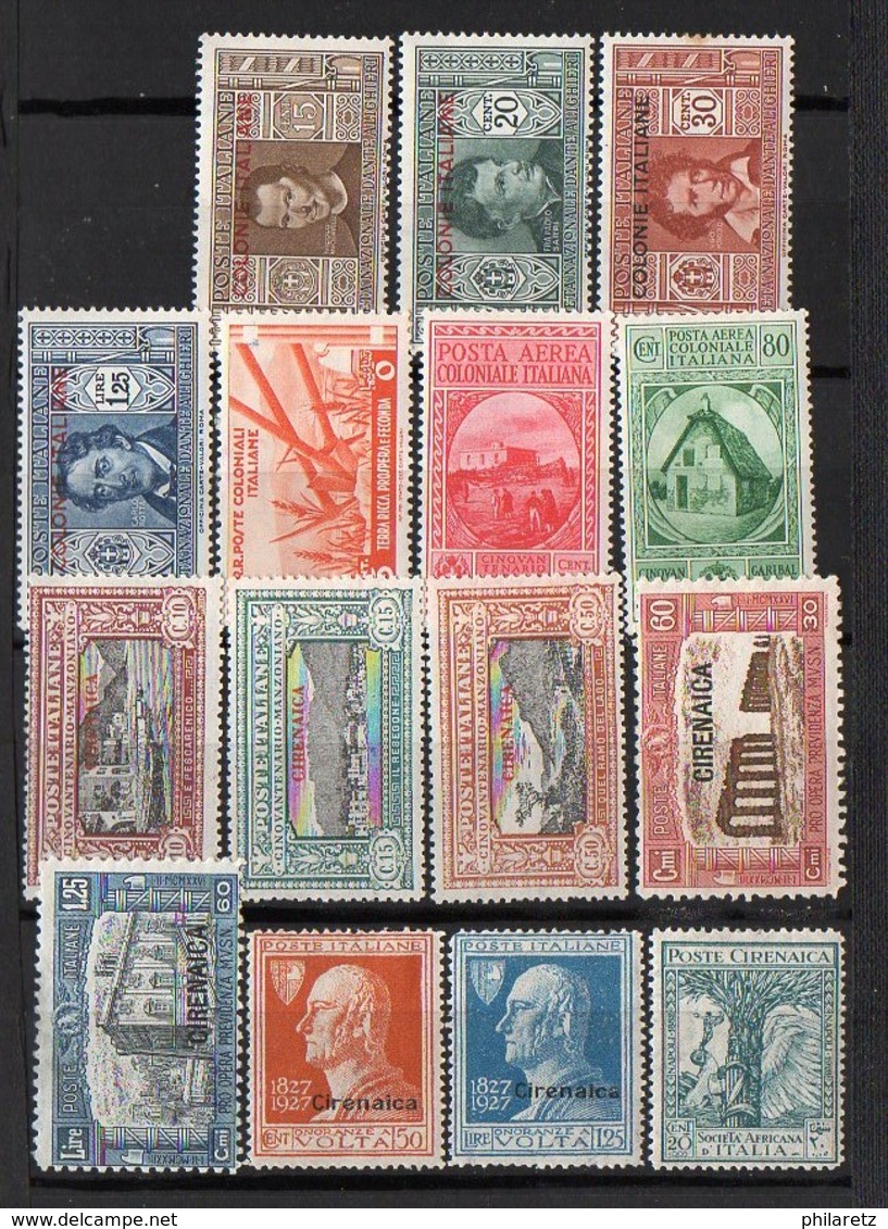 Colonies Italiennes : Collection, Lot De Plus De 240 Timbres Différents TOUS ETATS Neufs Ou Oblitérés - Sonstige & Ohne Zuordnung