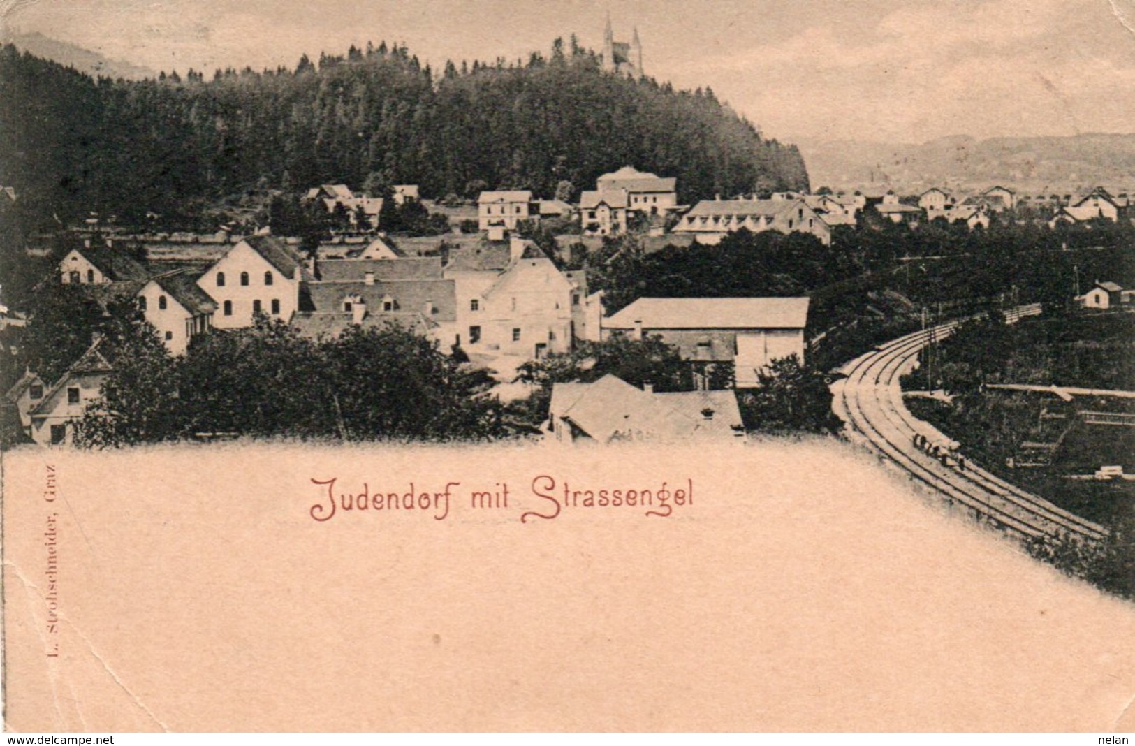 JUDENDORF MIT STRASSENGEL- VIAGGIATA 1898 - Judendorf-Strassengel