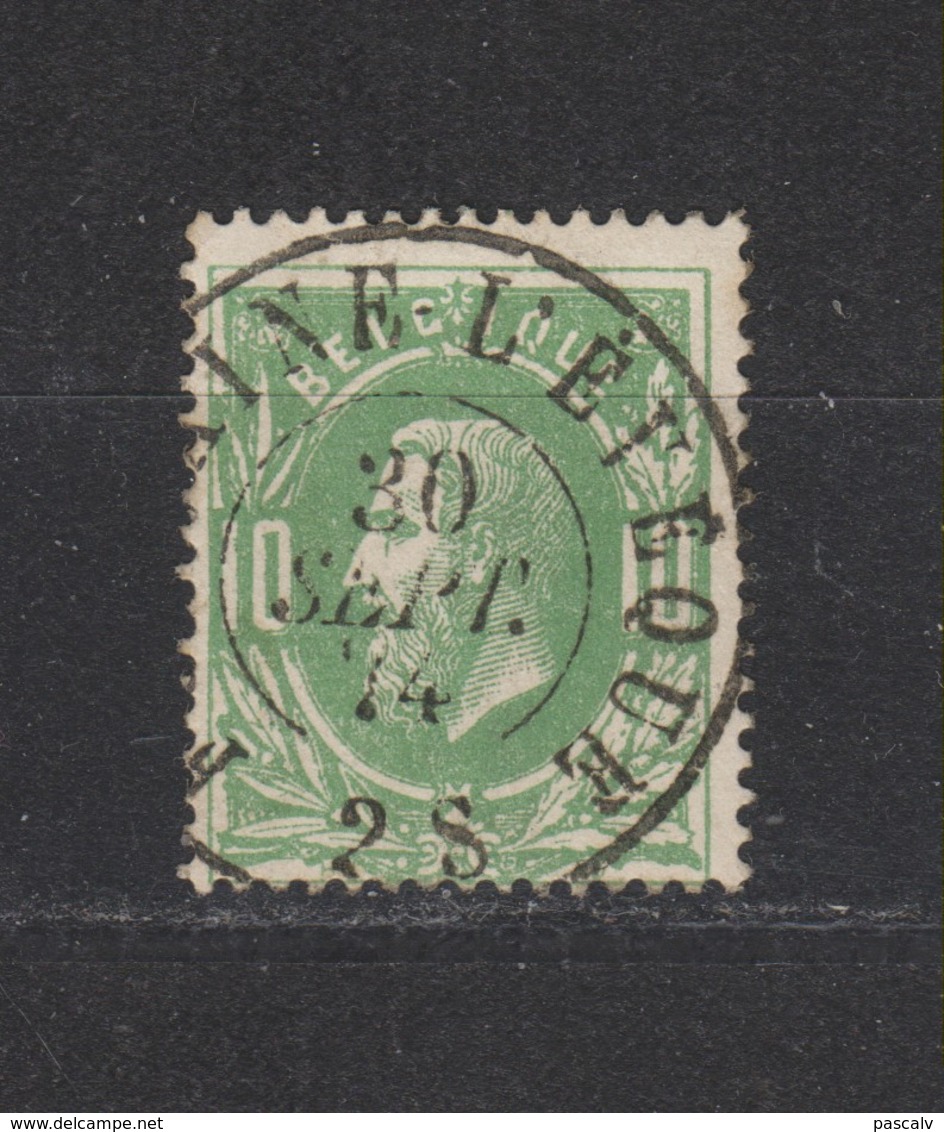 COB 30 Oblitération Centrale Double Cercle FONTAINE-L'EVEQUE Superbe - 1869-1883 Leopold II.