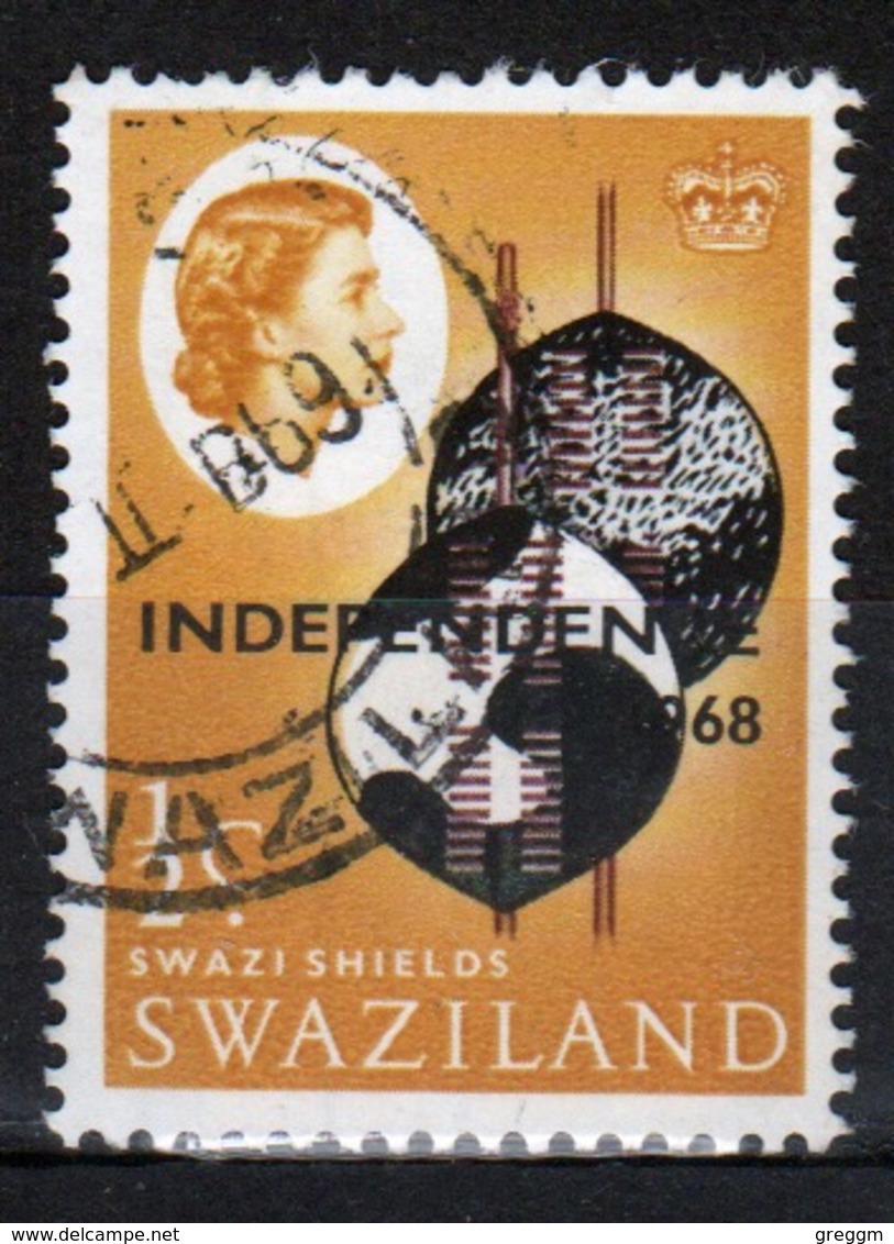 Swaziland Queen Elizabeth 1968 Single ½c Definitive Independence Stamp. - Swaziland (1968-...)