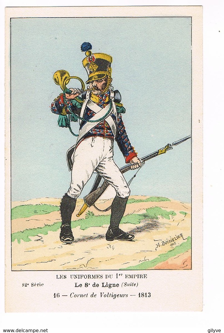 Uniforme.1er Empire.Cornet De Voltigueurs.  1813. Boisselier.  (73) - Uniforms