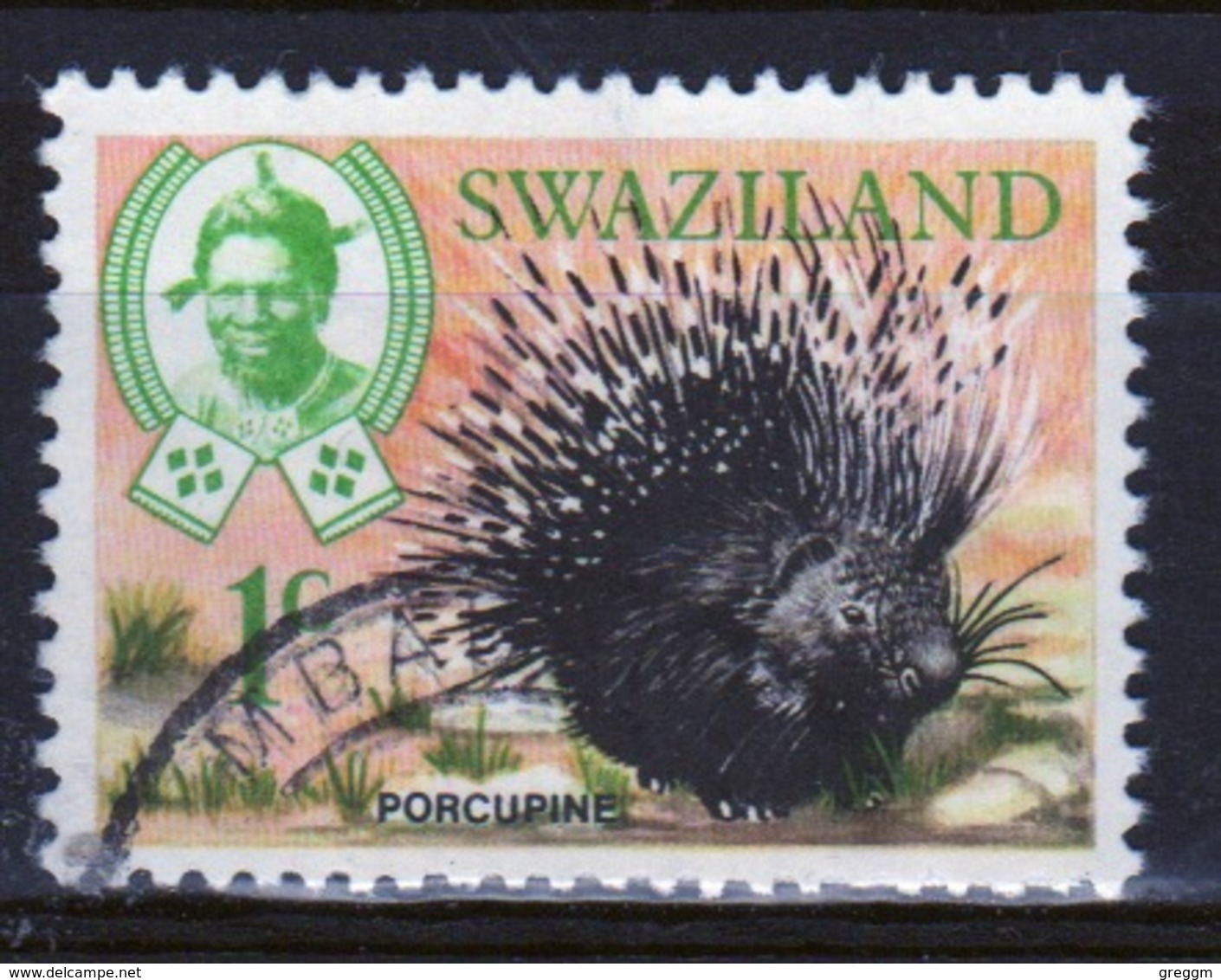 Swaziland Queen Elizabeth 1969 Single 1c Definitive Animals Stamp. - Swaziland (1968-...)