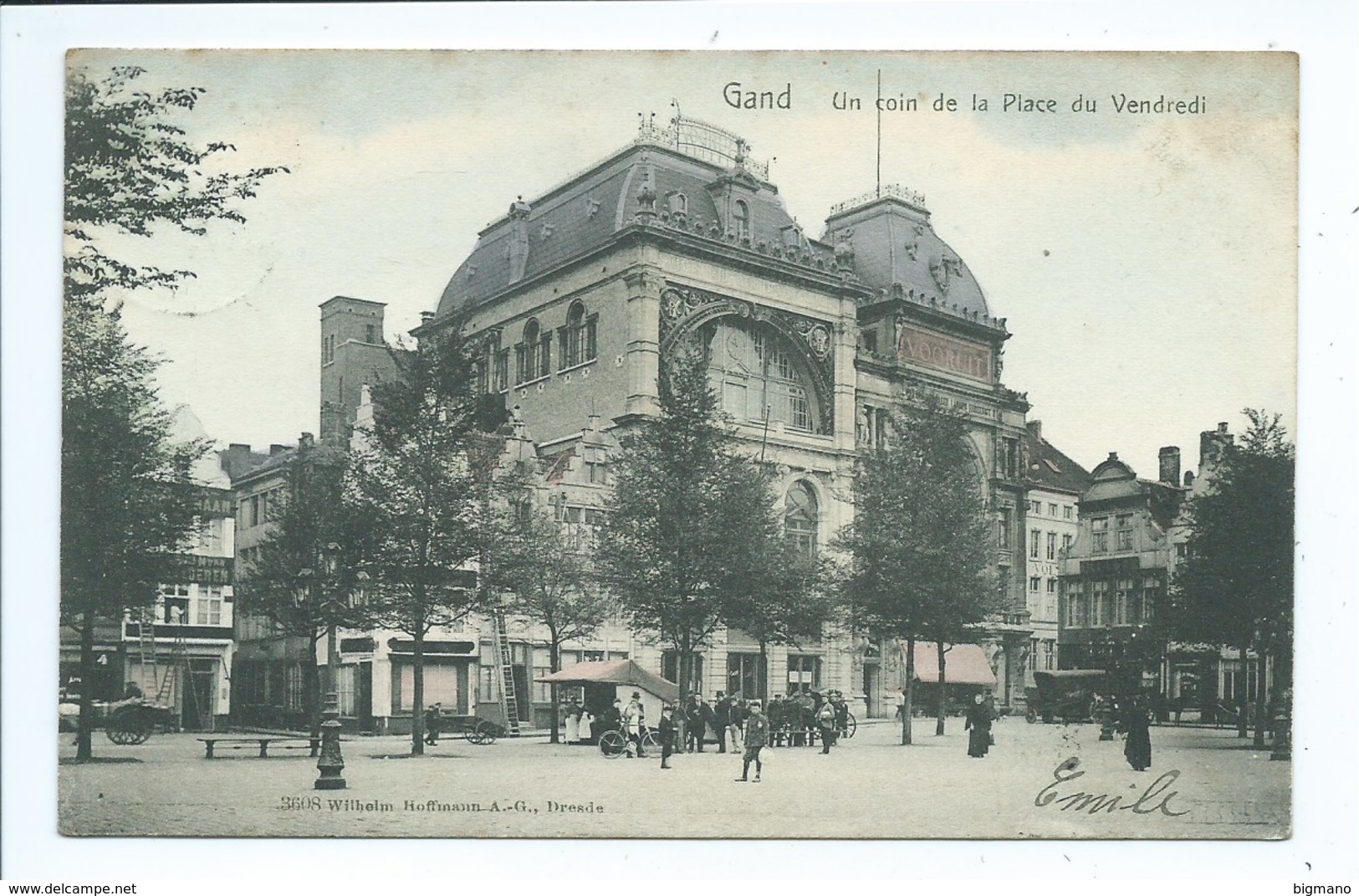 Gent Gand Un Coin De La Place Du Vendredi ( Gekleurd ) - Gent