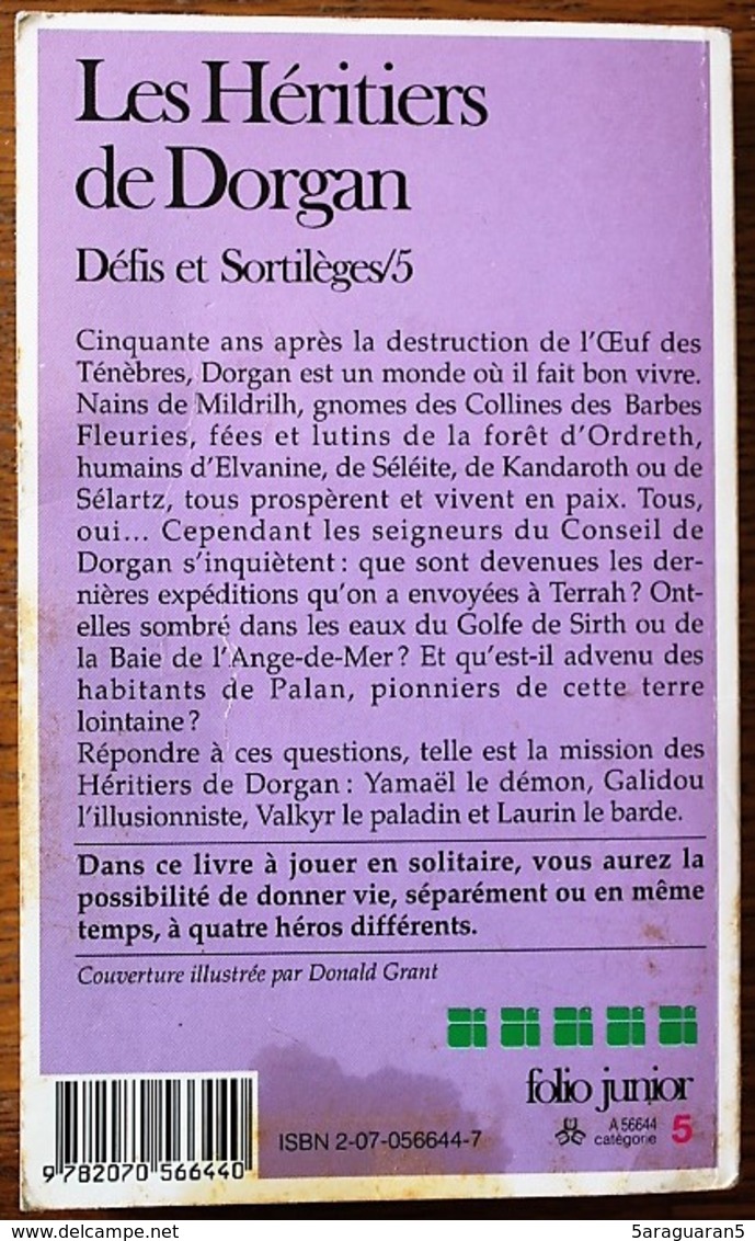 LDVELH - DEFIS ET SORTILEGES - 5 - Les Héritiers De Dorgan - Gallimard 1991 - Andere & Zonder Classificatie